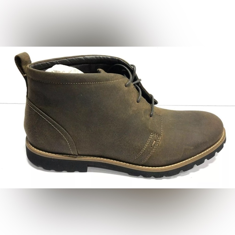 Rockport Men’s Charson Brown Leather Ankle Boots Size 7.5M